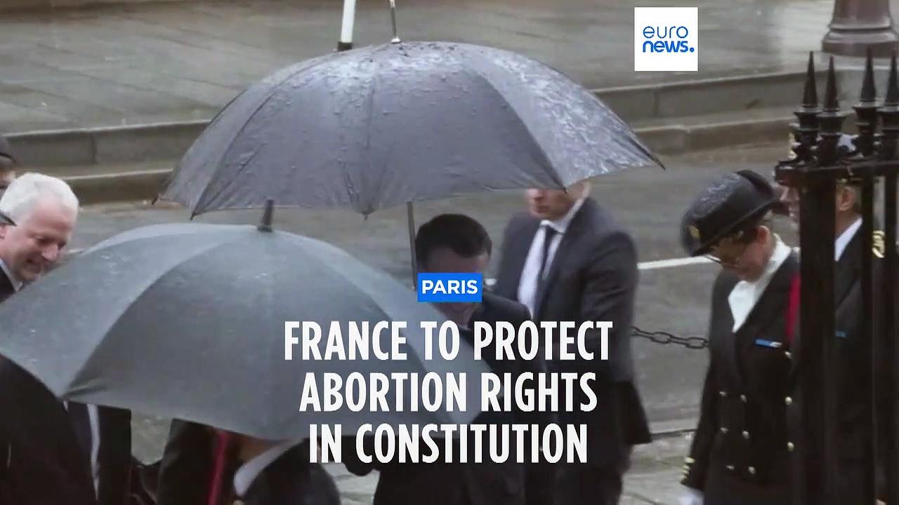 French President Macron to propose draft law enshrining abortion rights in the constitution