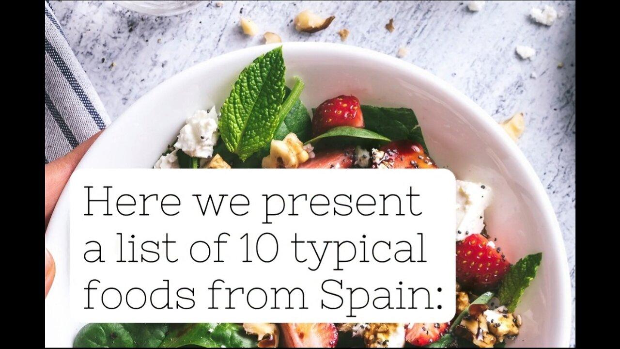 10 typical foods of Spain