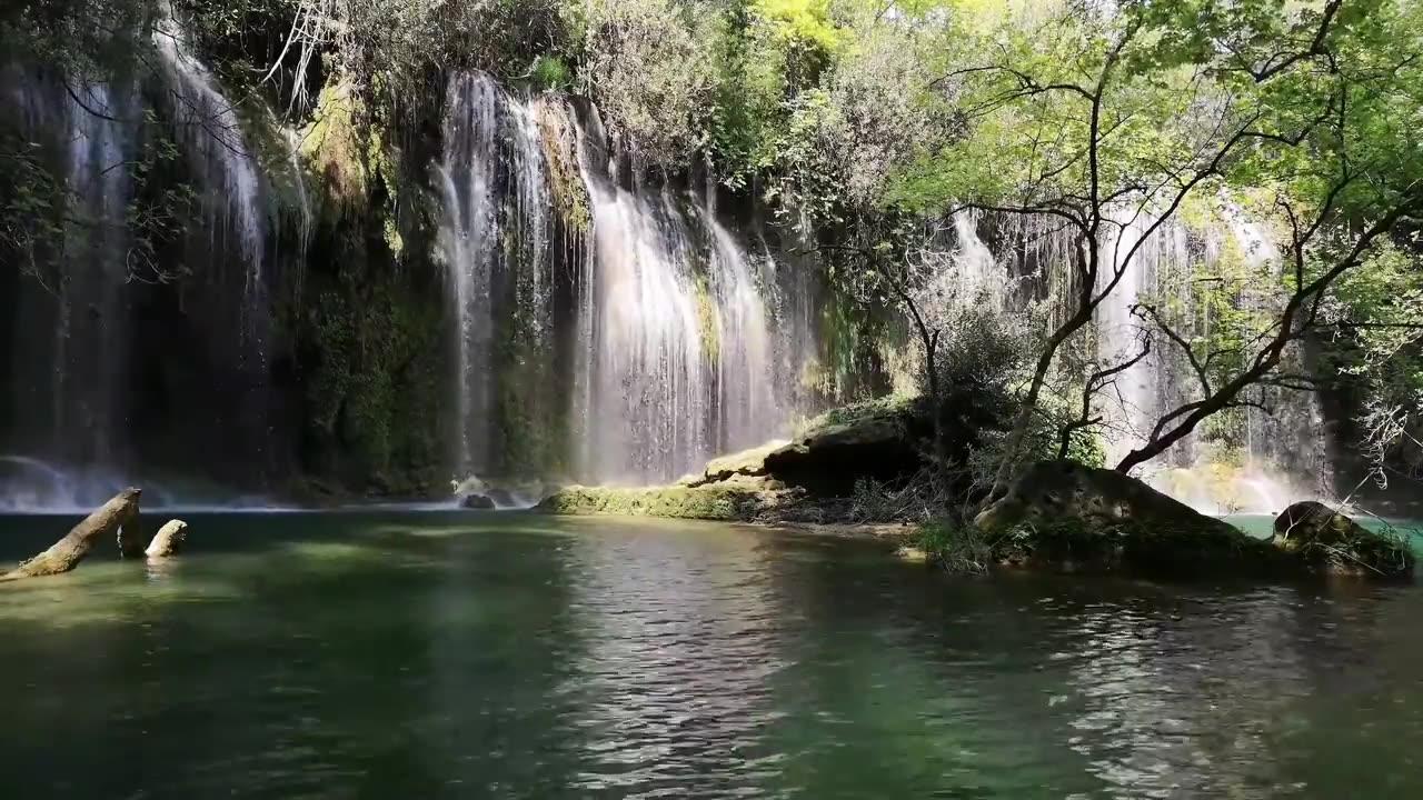 Relaxing with Natural Waterfalls sound and Music