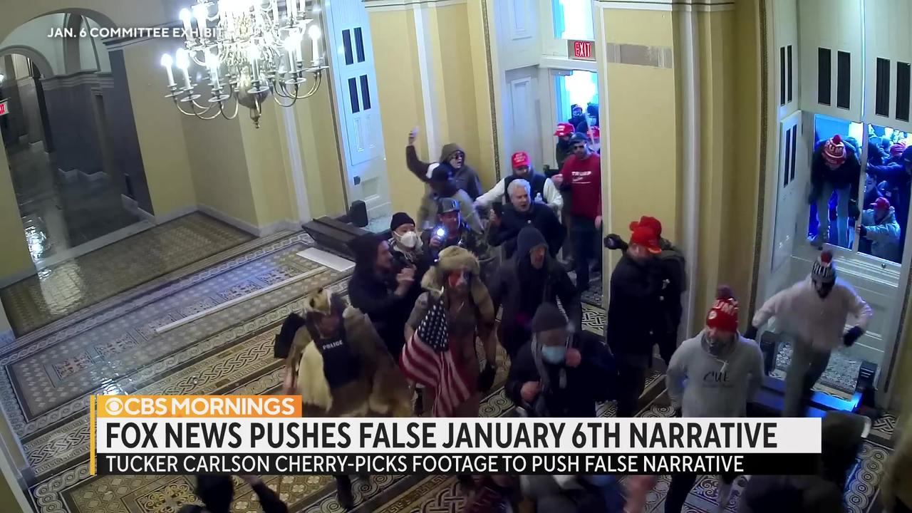 Fox News host Tucker Carlson shows first of Jan. 6 footage