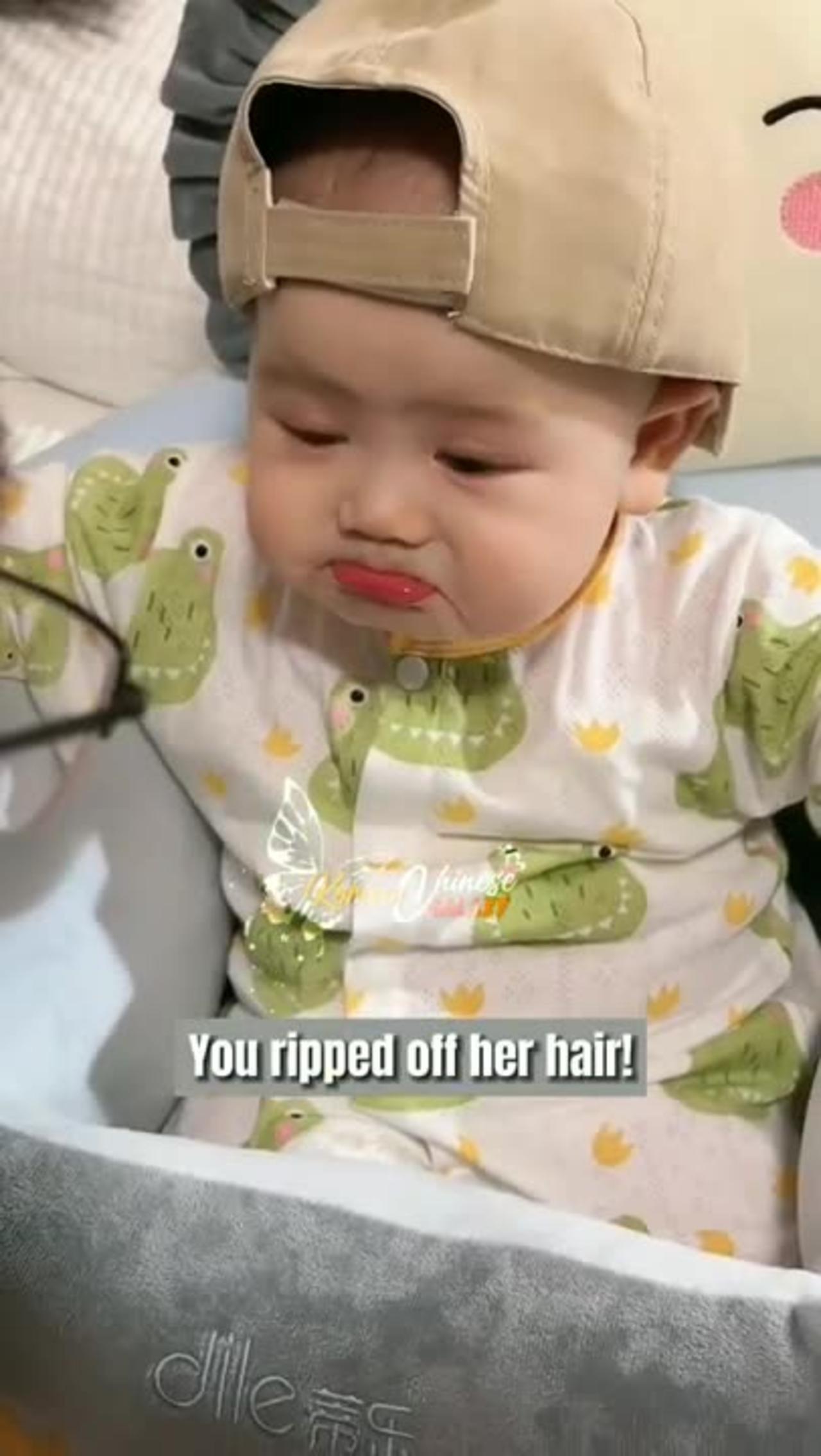 Adorable Baby moved to crying as Daddy scolds it😭 #shorts #cutebabies