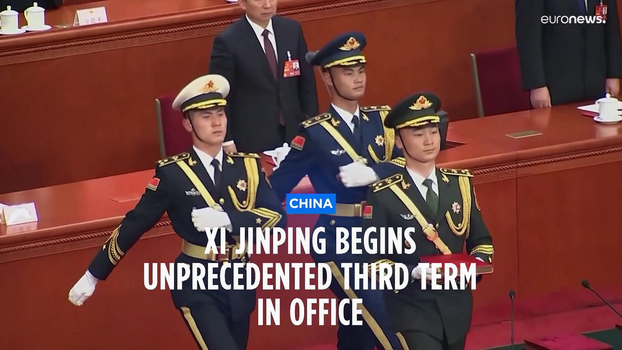 Xi Jinping sworn in for third term as China's president paving way to stay in power for life