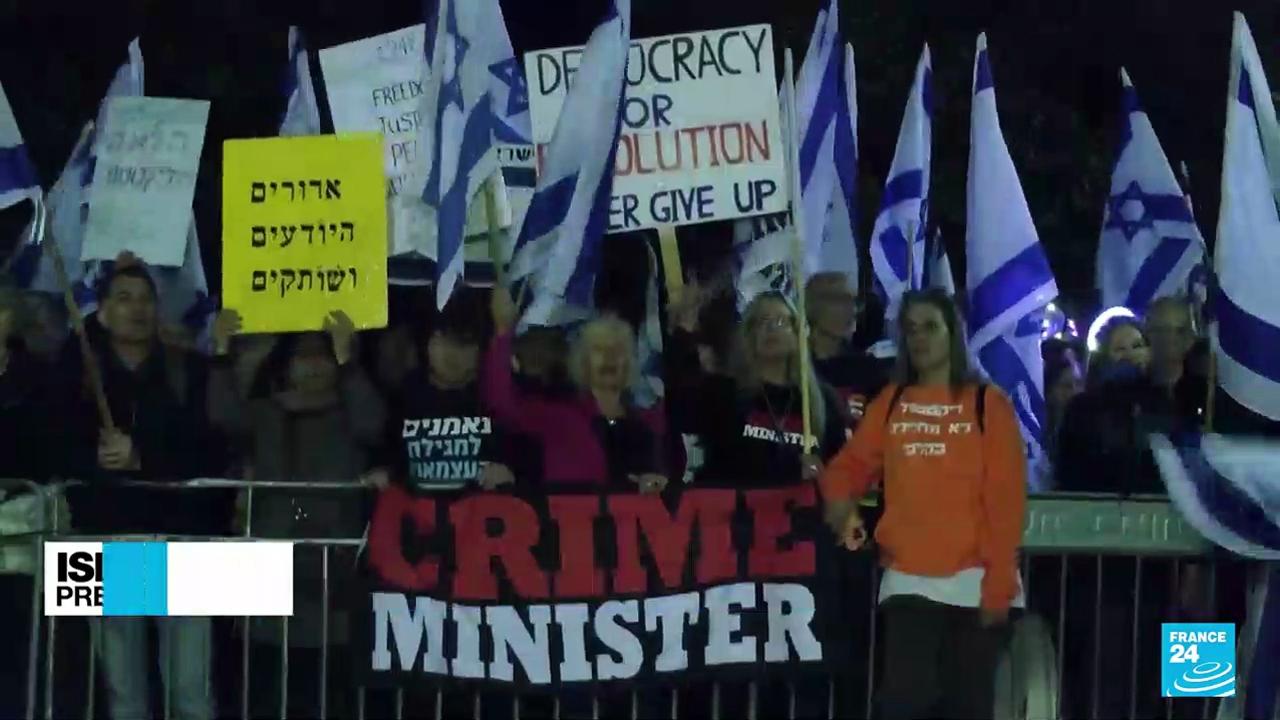 Israel's president calls to scrap judicial overhaul as protests mount