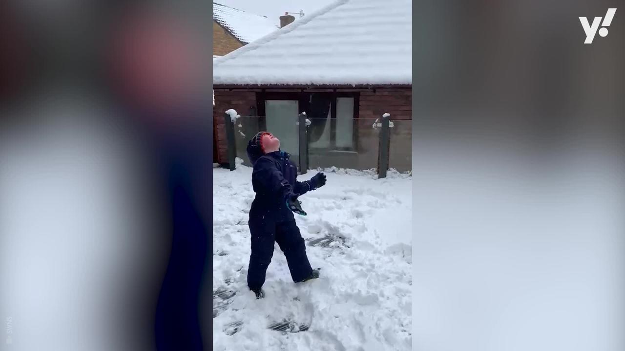 Boy, 6, knocks himself out with his own snowball