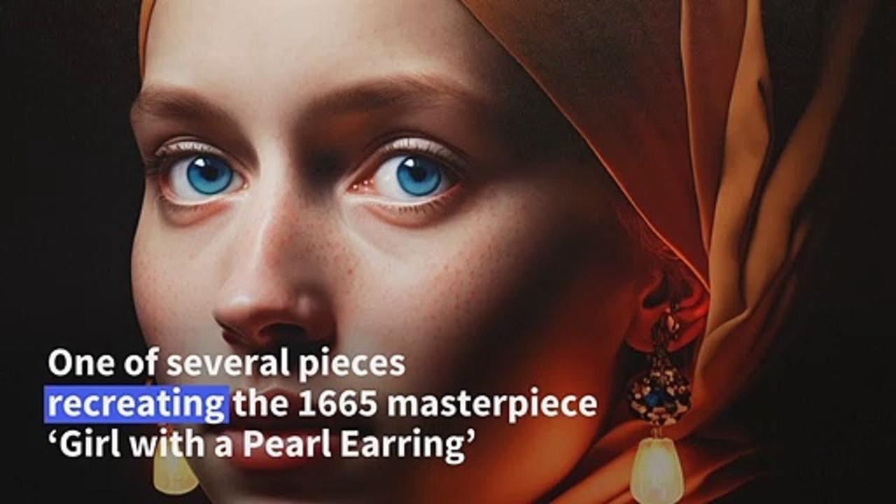 Girl with AI earrings sparks Dutch art controversy