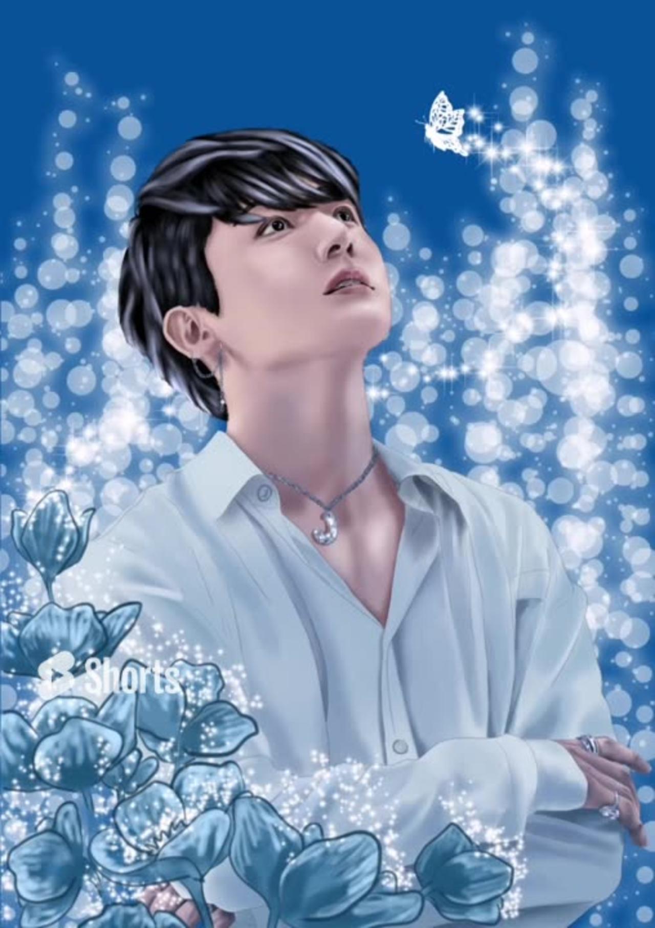 Bts Jungkook with magic butterfly-timelapse