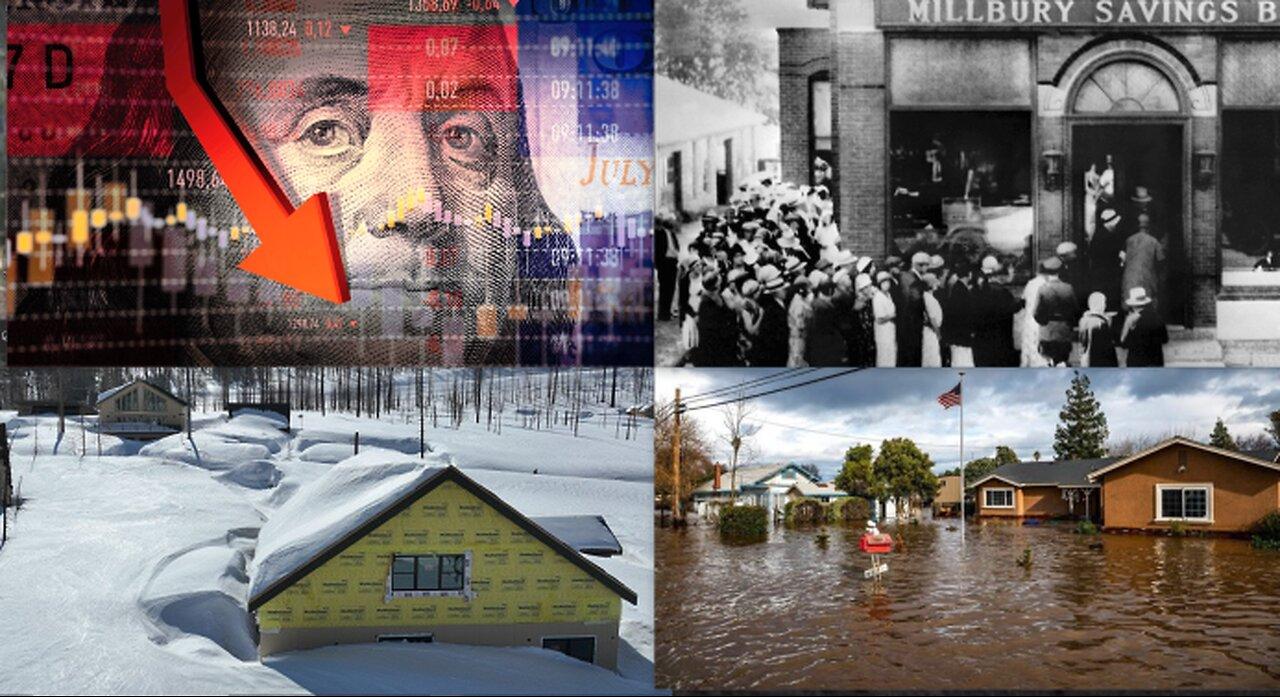 IS A BANK RUN BREWING???*10 BANKS THAT MAY BE IN TROUBLE*DEADLY CALIFORNIA SNOWFALL & FLOODS!!!