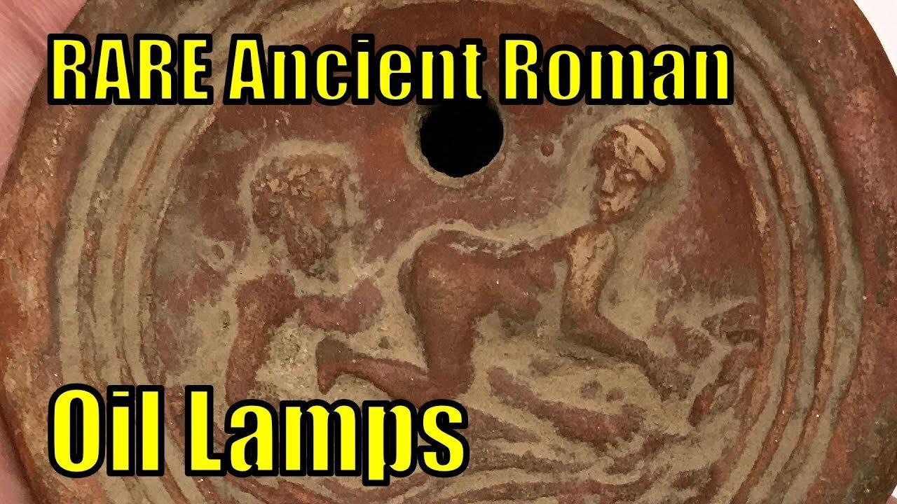1st 2ndCenAD  Ancient Roman MAN and WOMAN Embrace Terracotta Oil Lamps Artifact #trustedcoins