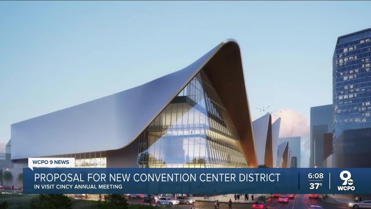Proposal for new downtown Cincinnati convention district
