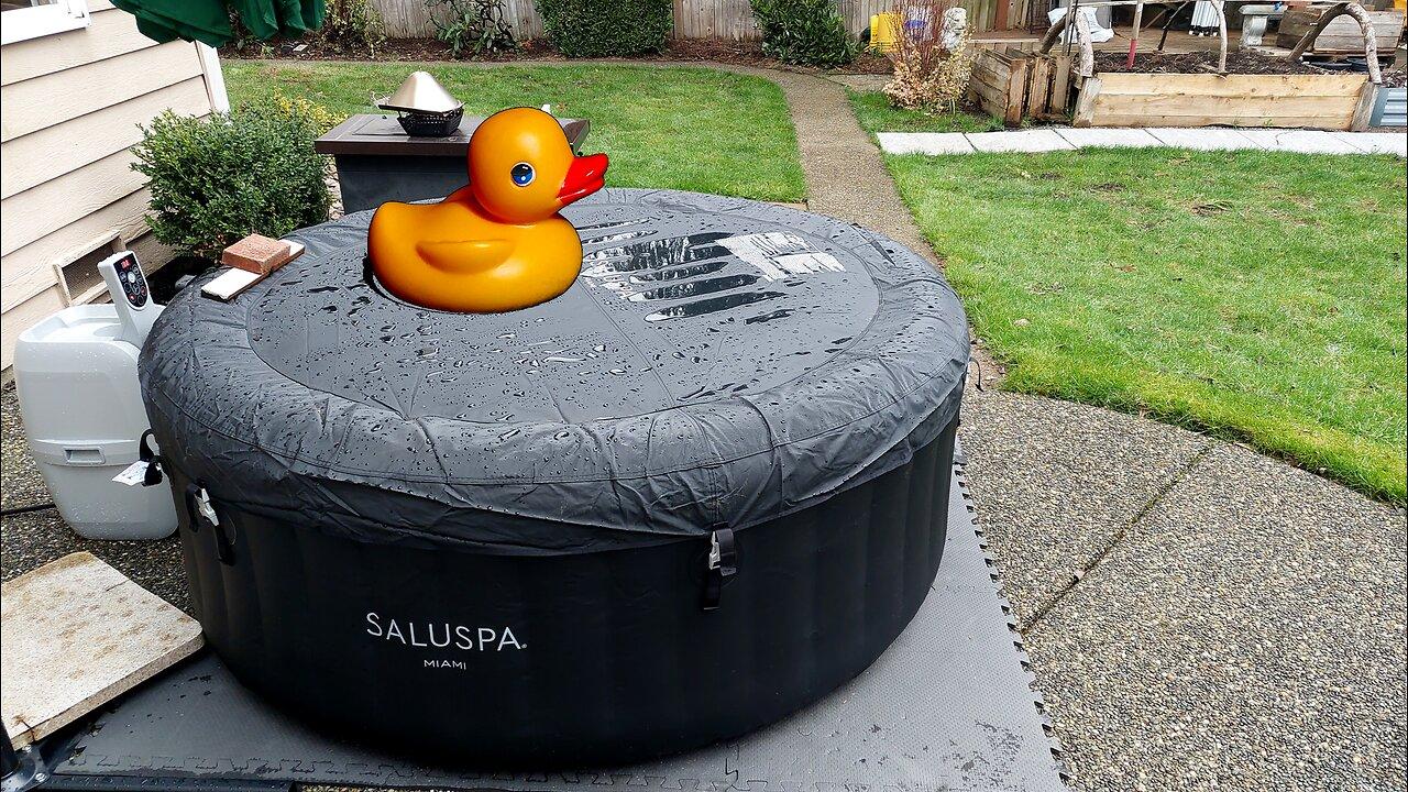 Silly Fun Bestway SALUSPA Spa Hot Tub Setup One News Page VIDEO