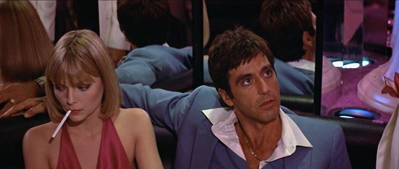 Scarface  "Hey Tony, why ddon't you find your own girl" scene