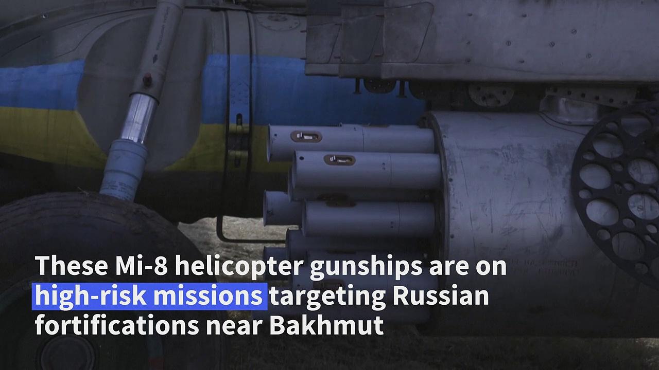 Ukrainian helicopter crew take on high-risk missions near Bakhmut