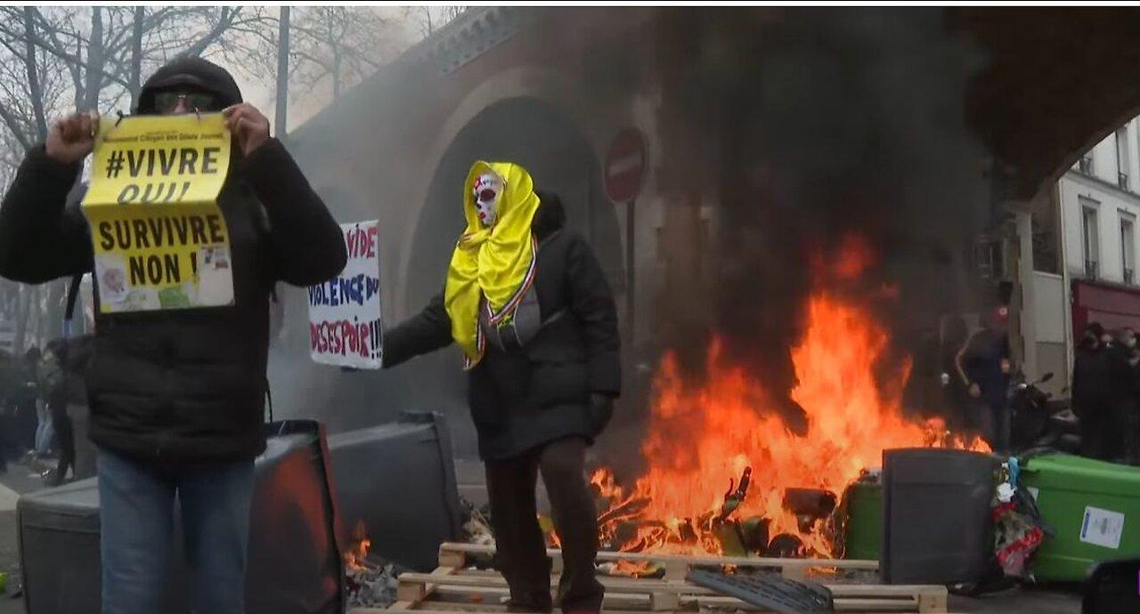 Paris / France - Manifestation / Rally against Macron’s pension reforms - 11.03.2023