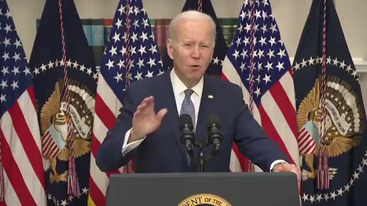 Biden following the collapse of Silicon Valley Bank: "Rest assured that our banking system is safe."