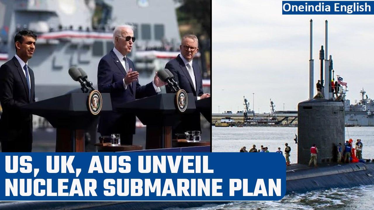 AUKUS Deal: US, UK and Australia unveil nuclear submarine plan | Oneindia News