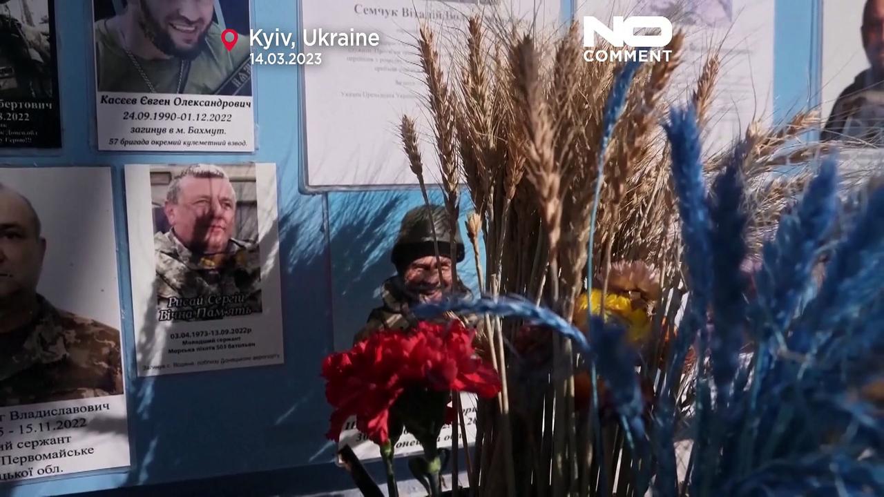 WATCH: Kyiv pays tribute to Ukraine's falled volunteer soldiers