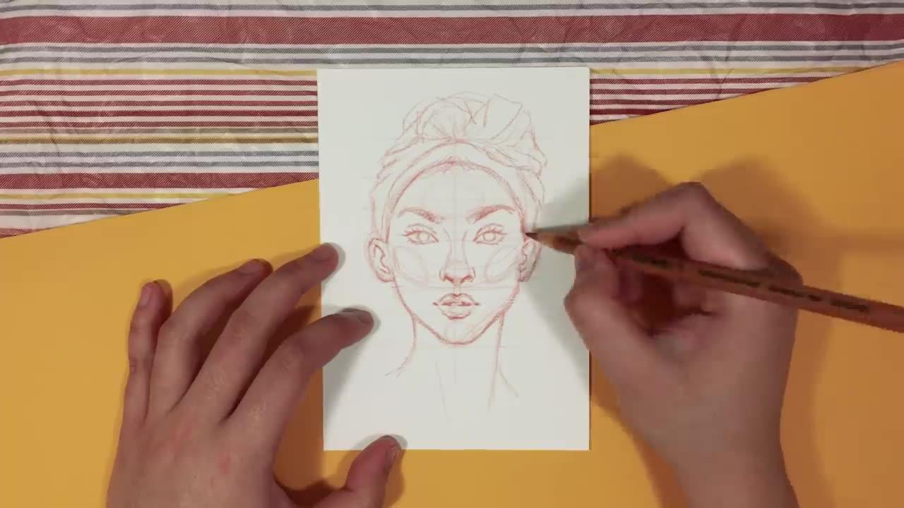 How To Draw Face - Eyes Nose Mouth - One News Page VIDEO