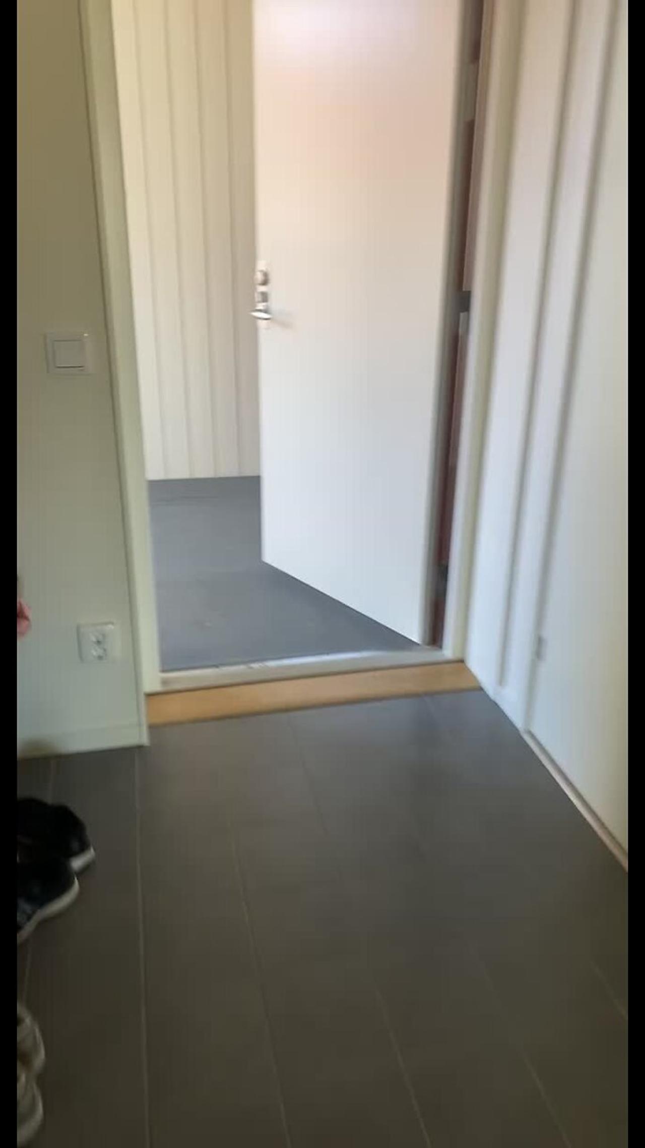 Toddler learned how to open doors and makes a One News Page VIDEO