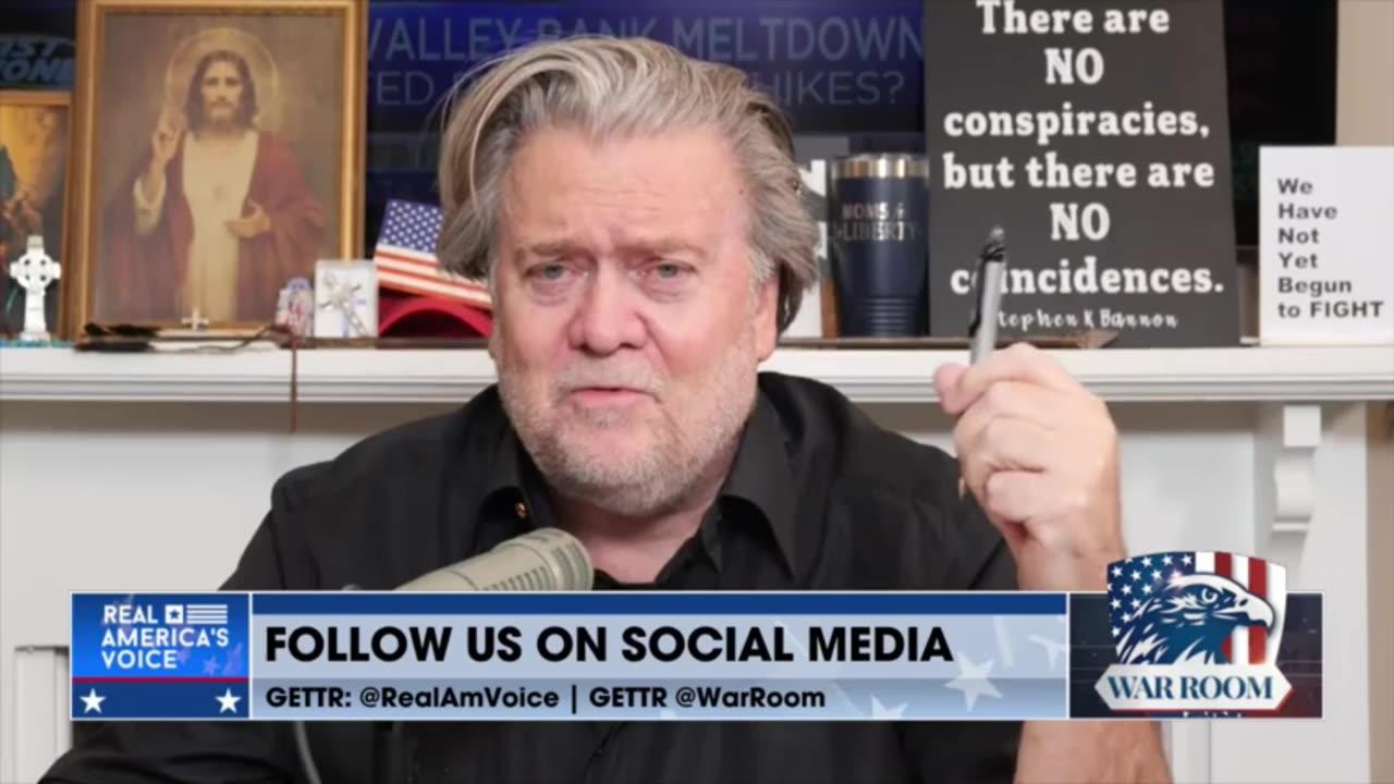 Steve Bannon BLASTS all responsible for Silicon Valley Bank collapse.