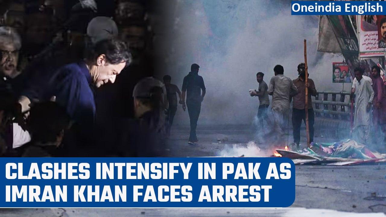 Imran Khan’s Arrest: Teargas, heavy shelling at Khan’s house as clashes injure many | Oneindia News