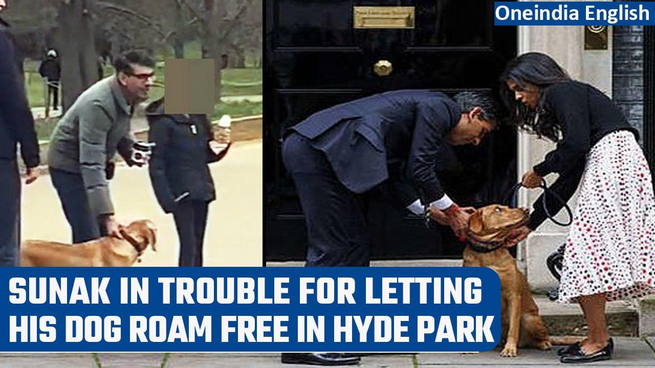 Rishi Sunak faces Police heat again for breaking Dog Rule In Hyde Park | Oneindia News