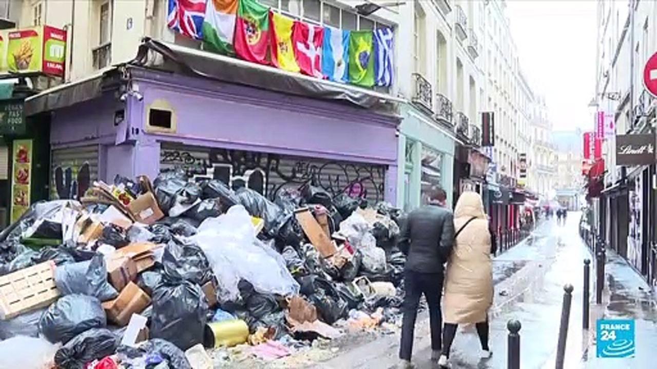 France pension reform: Garbage piles up in Paris streets after 9 days of strike