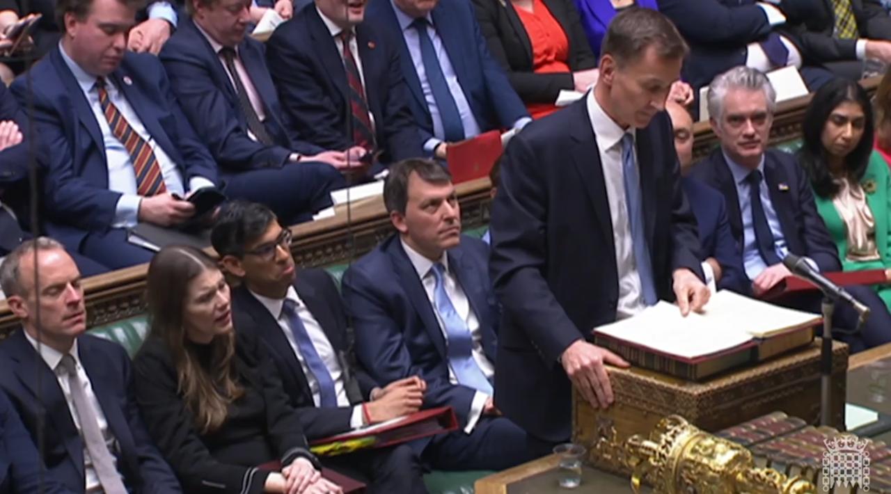 Watch: Jeremy Hunt announces big extension of free childcare in Spring Budget 2023