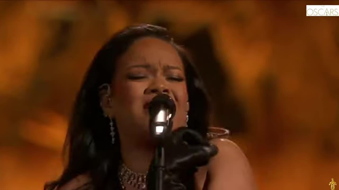 Rihanna  ( Lift Me Up ) song performance in OSCAR