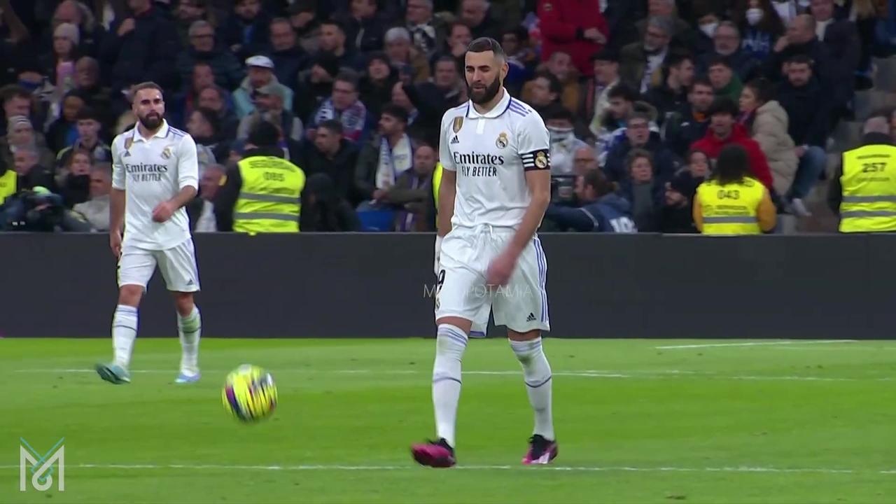 Benzema reactions vs Atlético Madrid