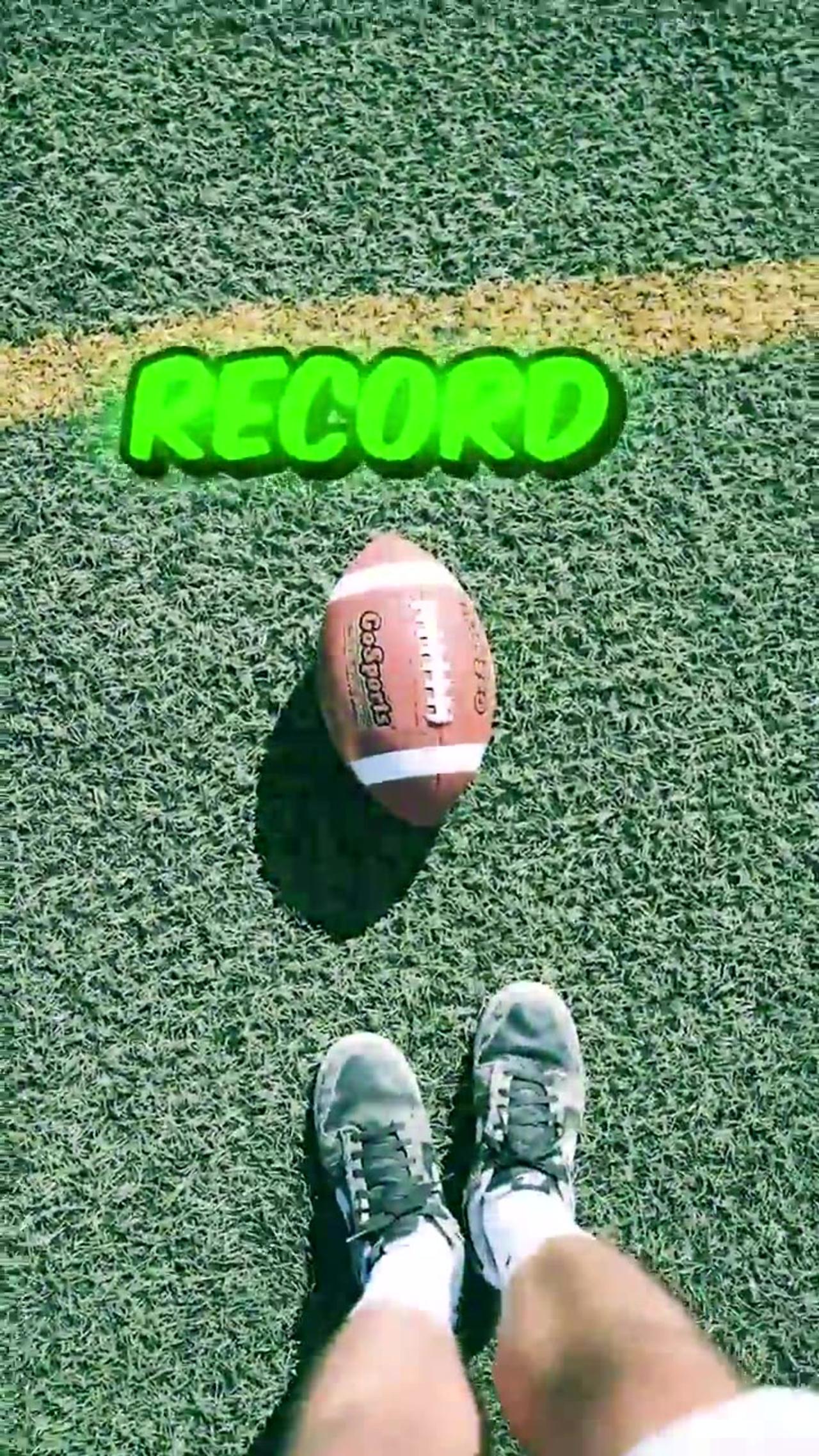 breaking the NFL world record furthest pass! One News Page VIDEO