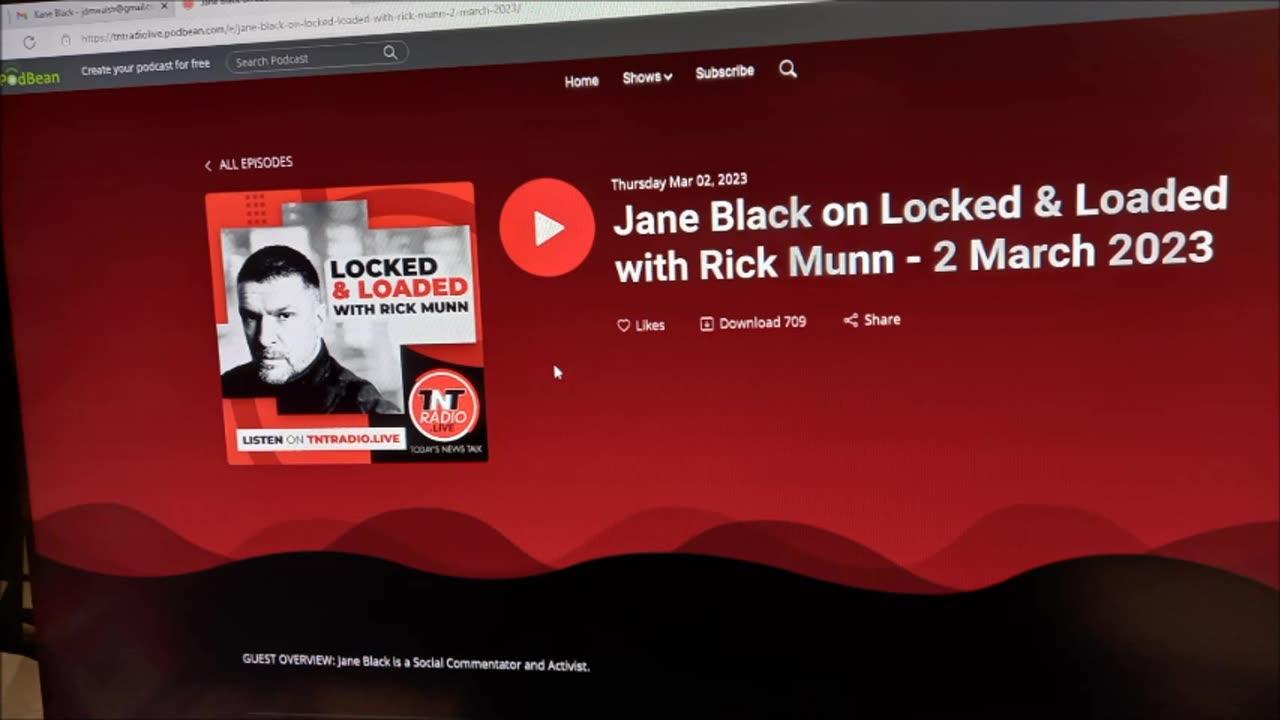 Jane Black on Mass Immigration with Rick Munn on TNT Radio 2nd March 2023