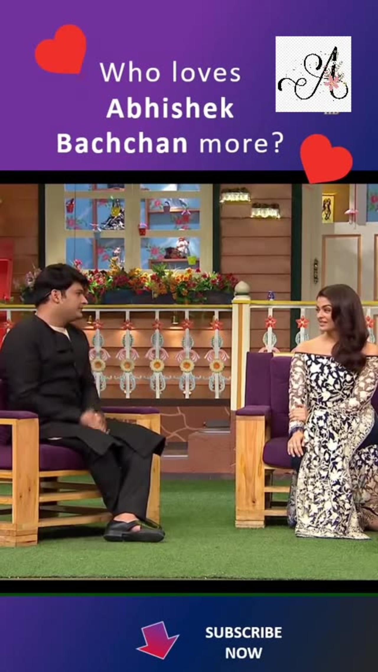 Who Loves Abhishek Bachchan More #Shorts   The Kapil Sharma Show   Aishwarya Rai Bachchan