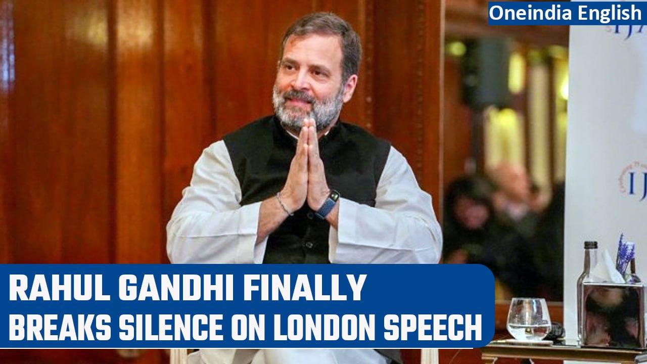 Rahul Gandhi breaks silence on London speech, says no anti-India speech made | Oneindia News