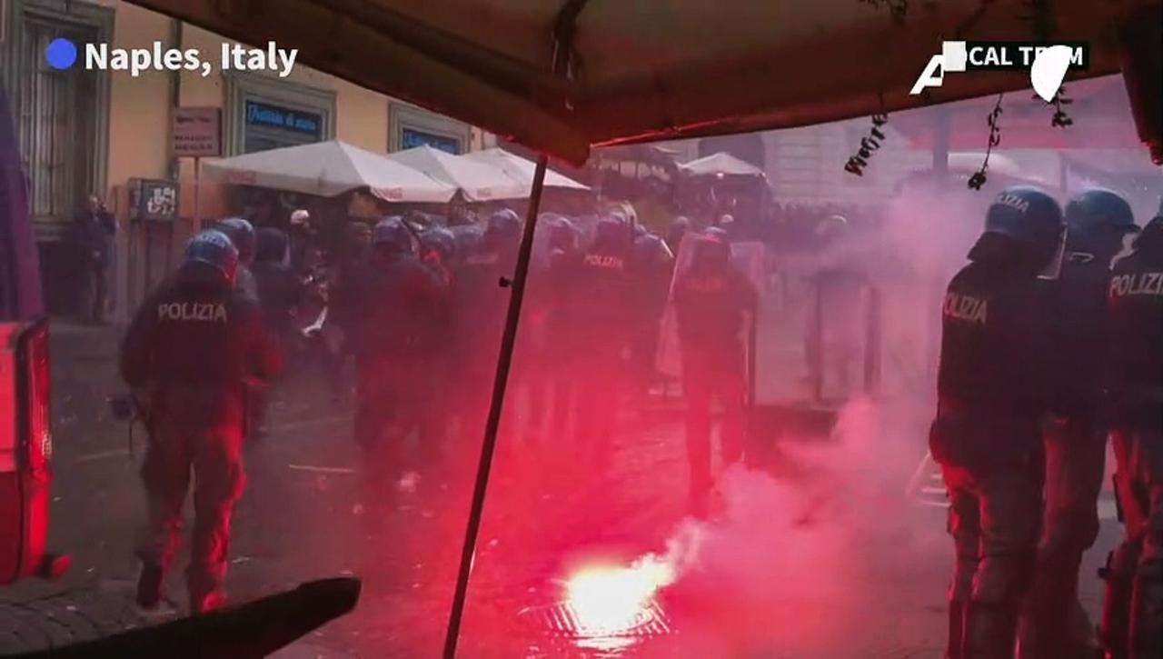 Eintracht Frankfurt fans riot ahead of Napoli Champions League tie