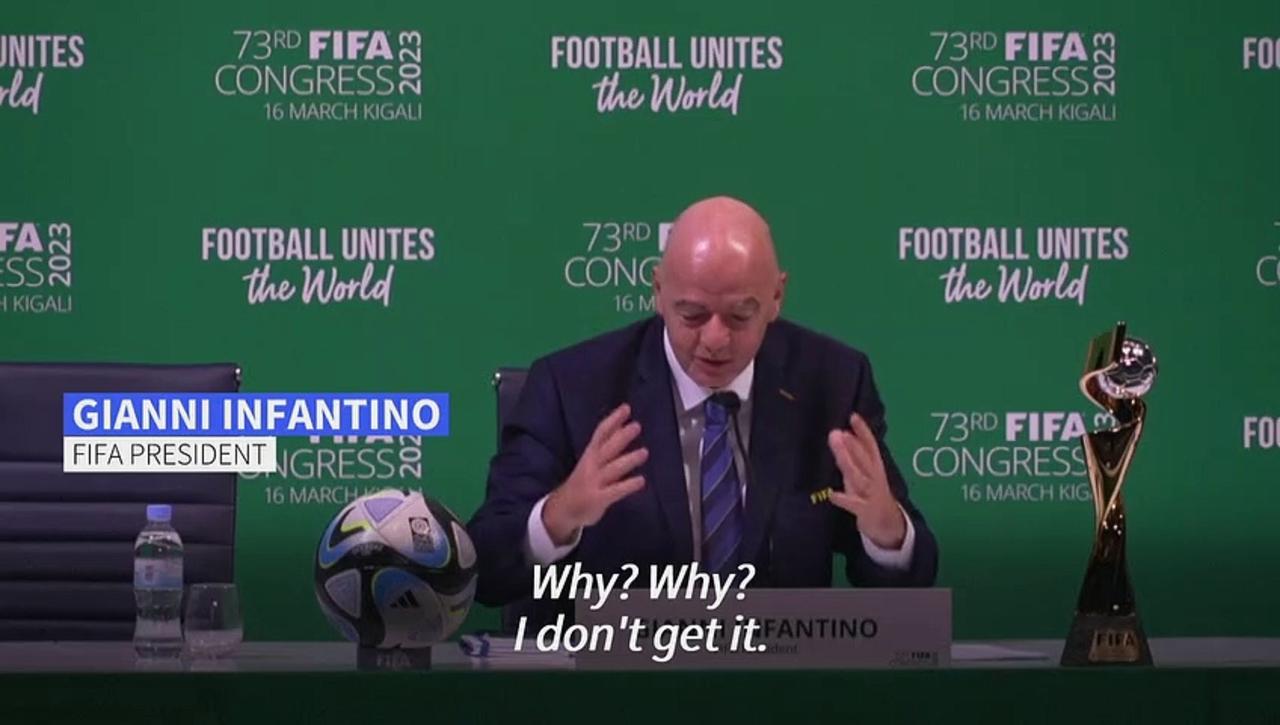 Why are some of you journalists 'so mean', asks FIFA's Infantino