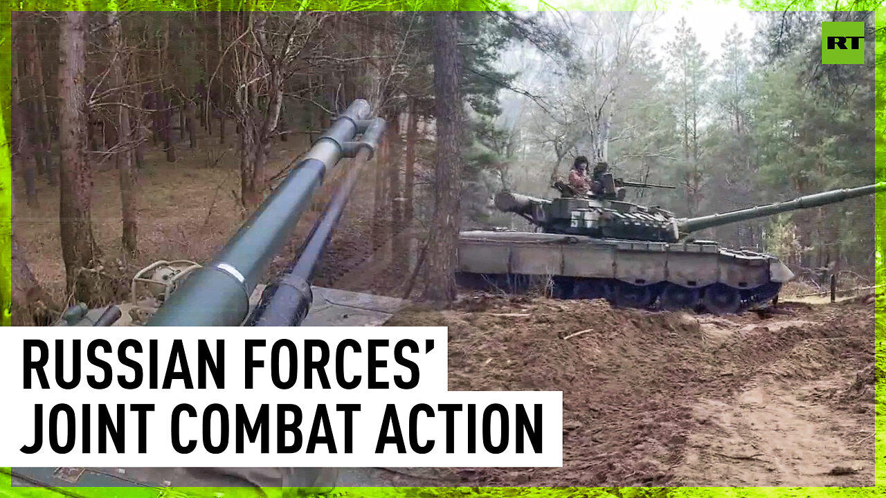 Russian airborne forces team up with T-80 tank crews amid ongoing hostilities