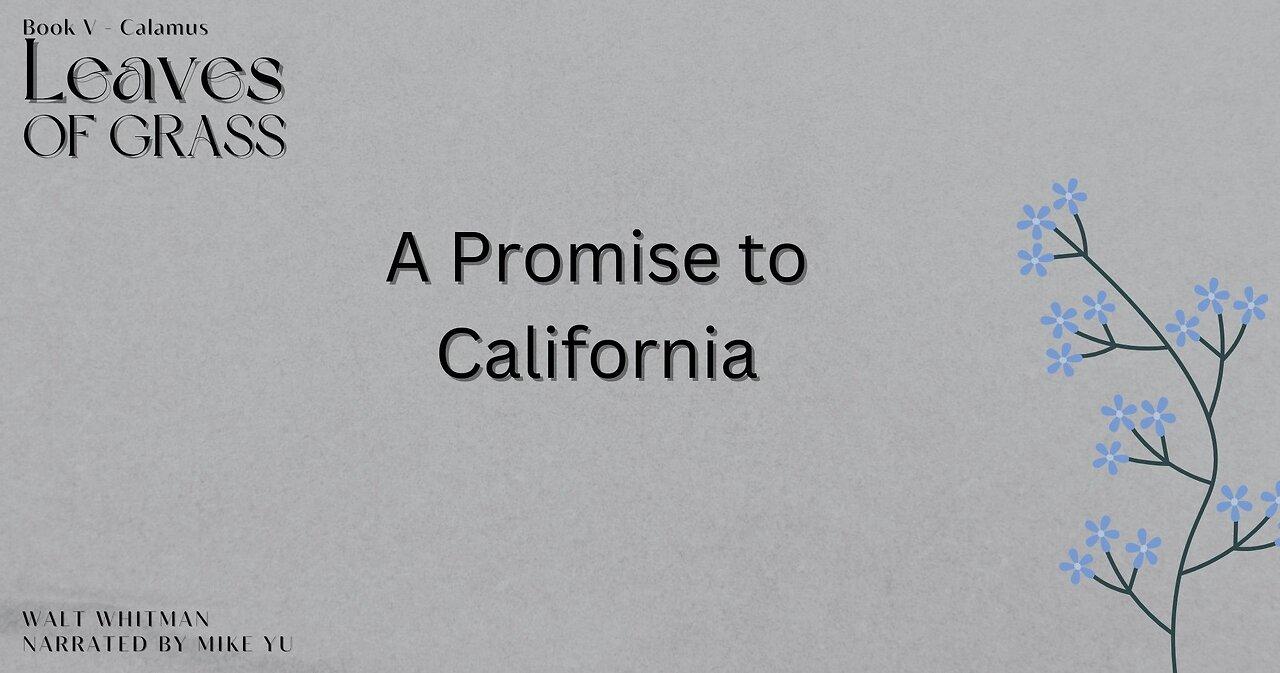 Leaves of Grass - Book 5 - A Promise to California - Walt Whitman