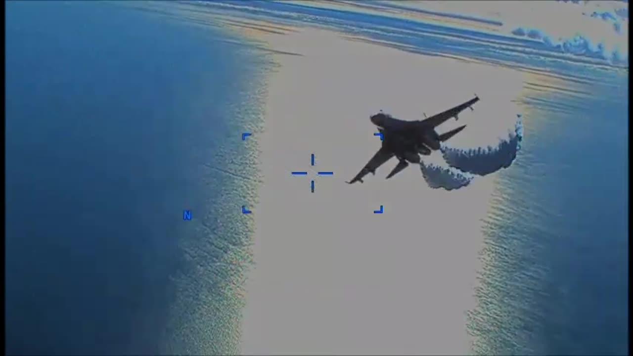 US Military Releases Footage Of Russian Fighter Jets Taking Down An MQ-9 Reaper Drone