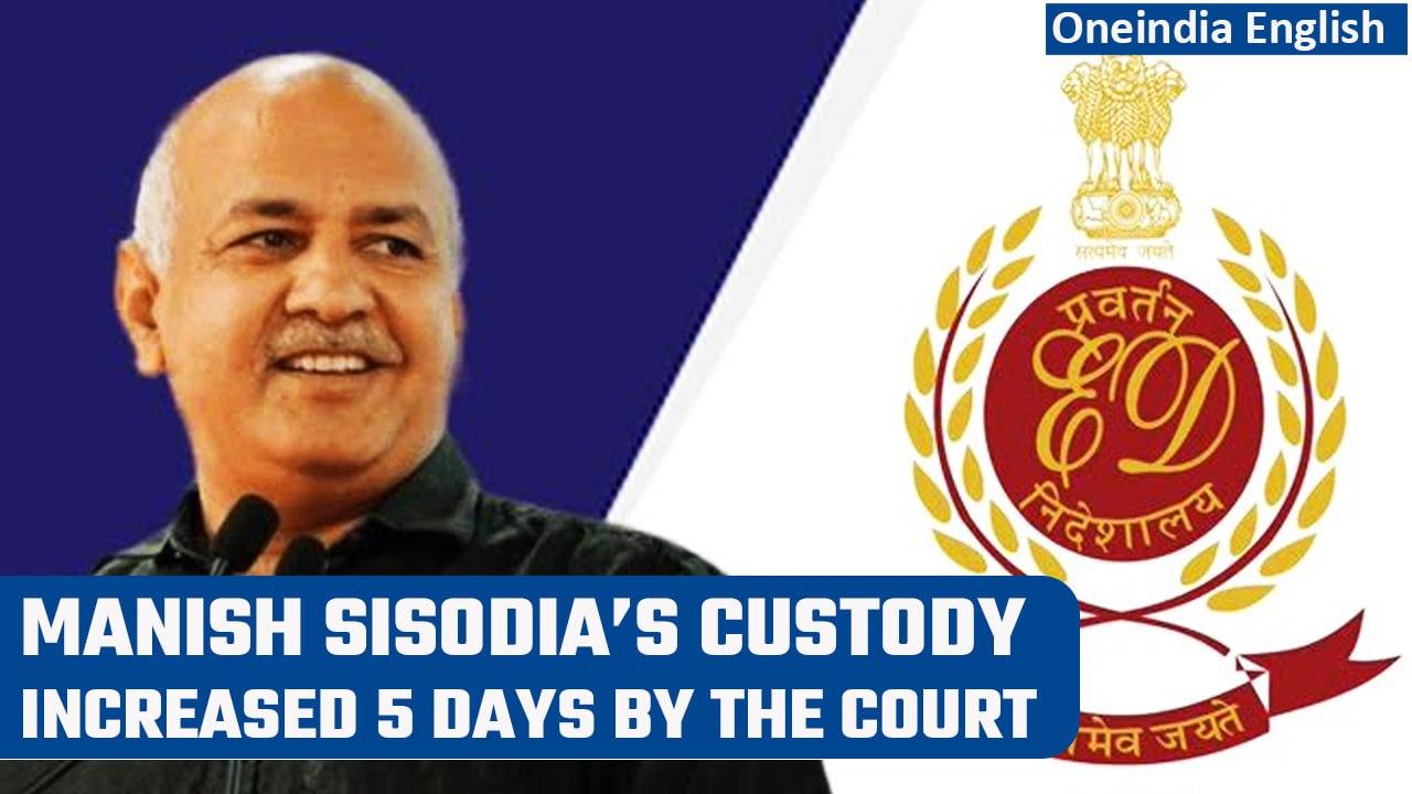 Manish Sisodia’s custody increased by the court by 5 days, ED says evading questions | Oneindia News