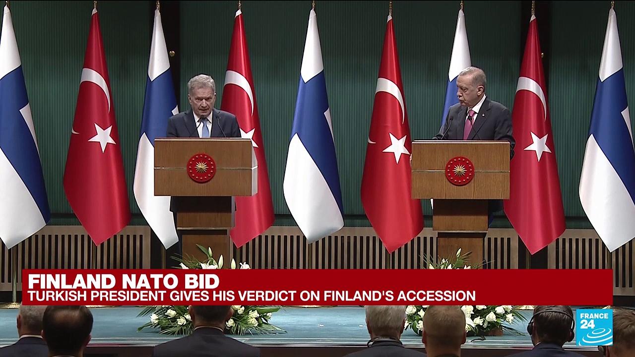 REPLAY: Turkey's president says he will back Finland's NATO bid