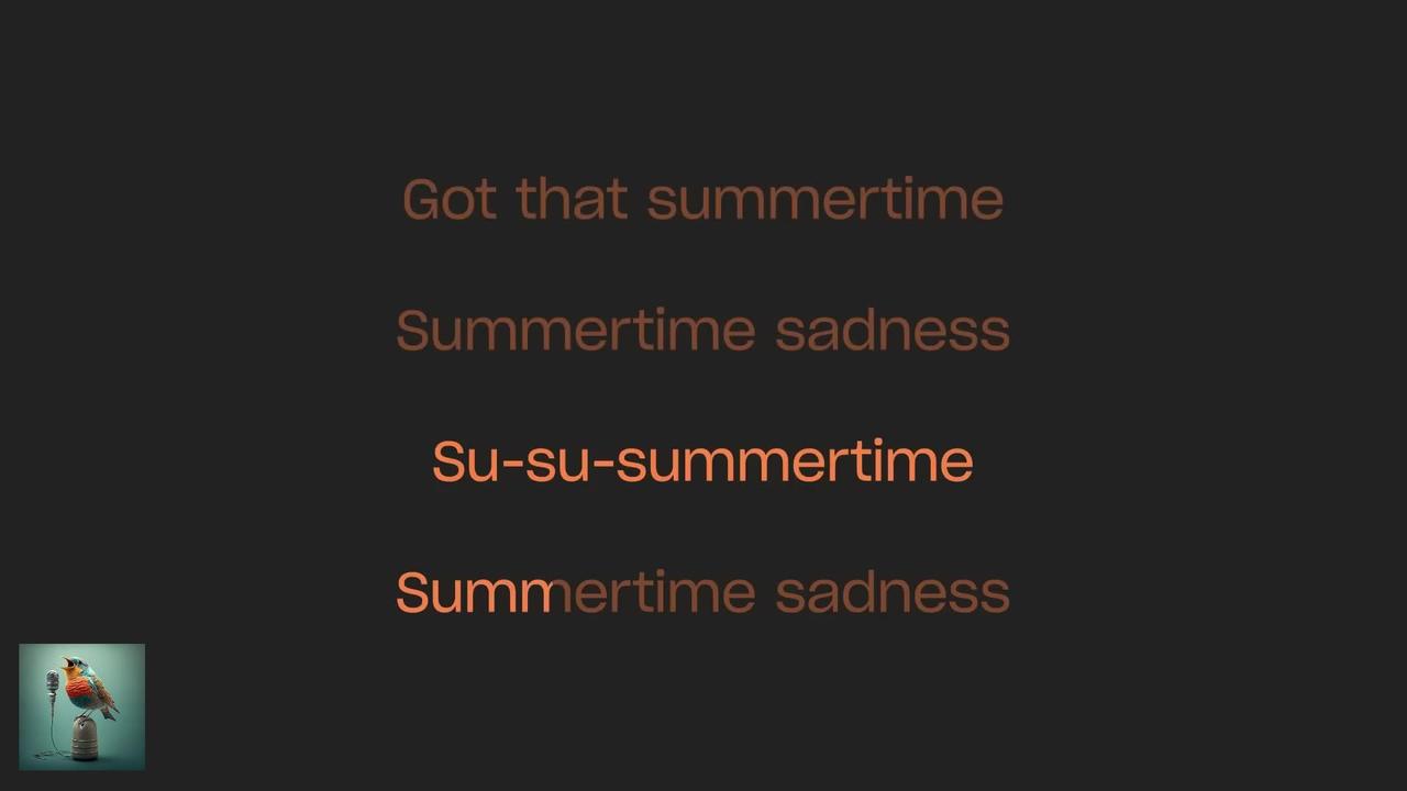 Lana Del Rey - Summertime Sadness (Piano Karaoke)
