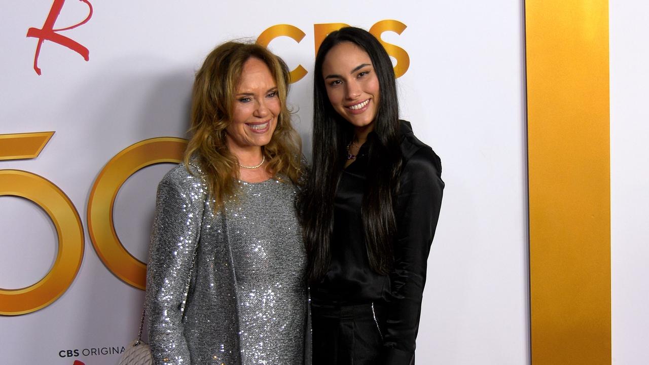 Catherine Bach and Laura Lopez 'The Young and the Restless' 50th Anniversary Celebration Red Carpet