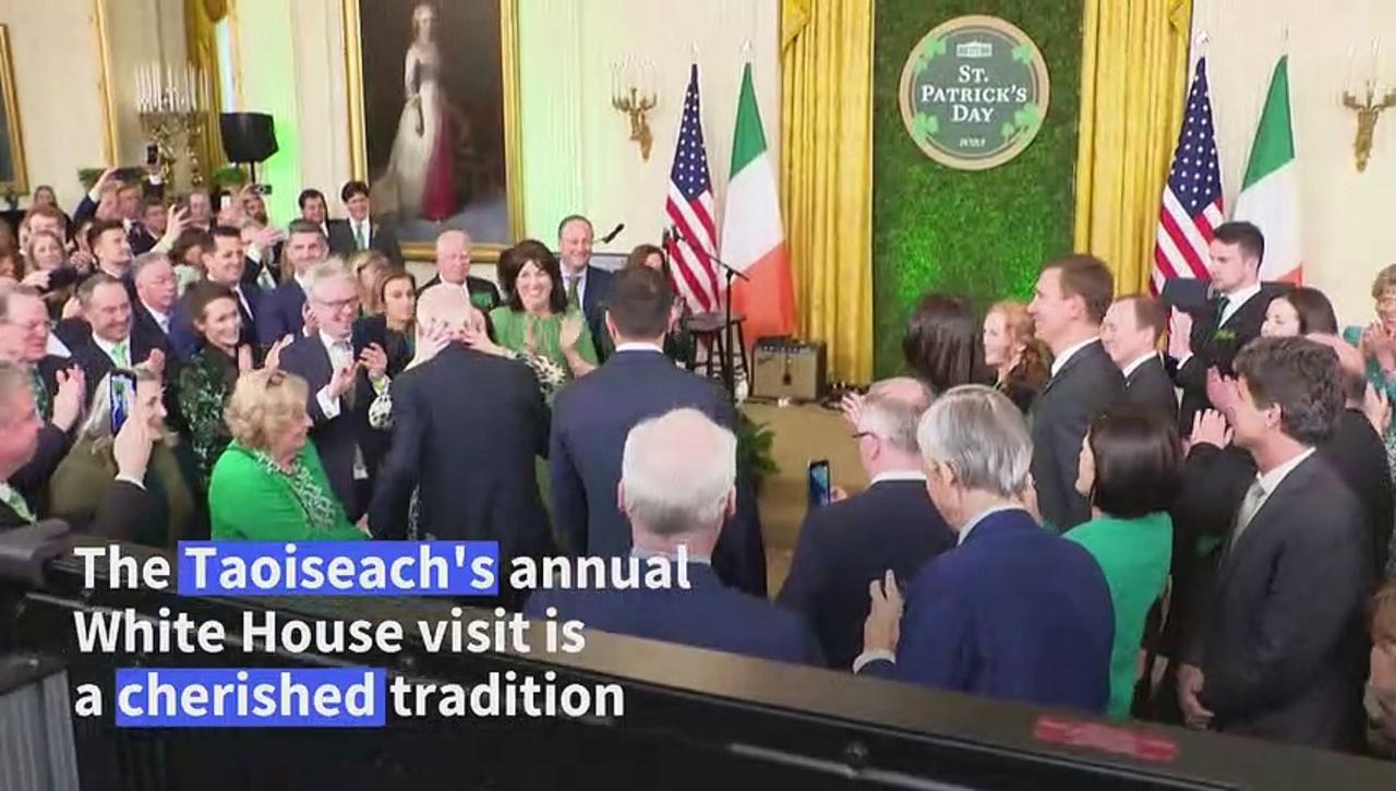 Biden celebrates St Patrick's Day with Irish PM