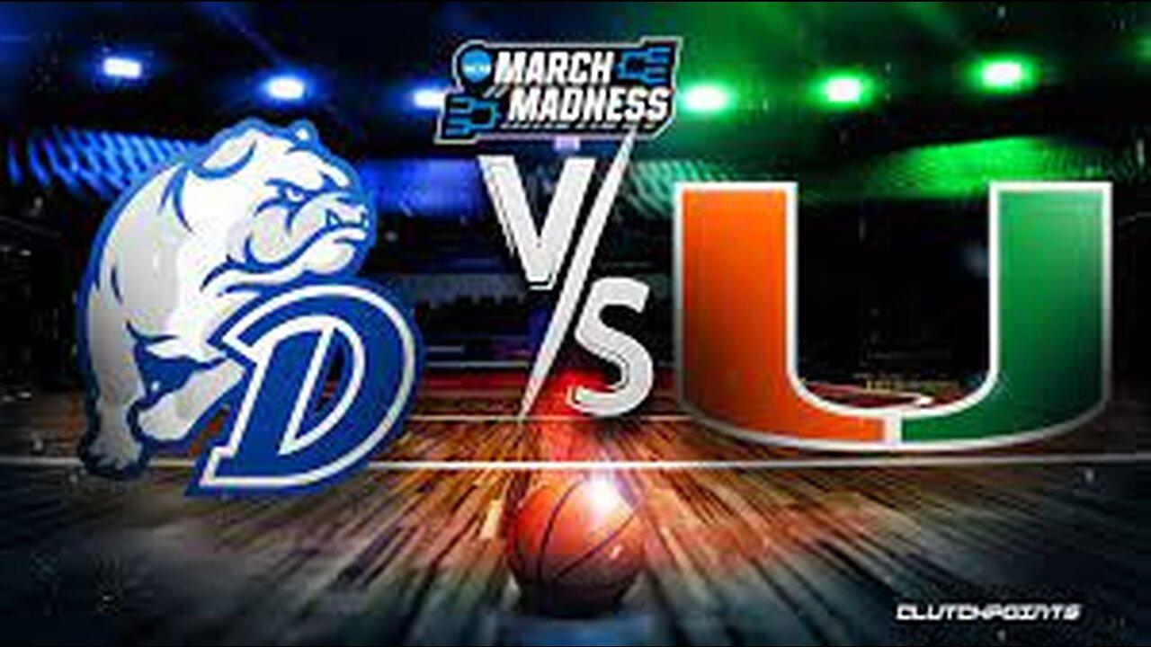 5. Miami (FL) vs. 12. Drake Men's Basketball Highlights 3 17 2023