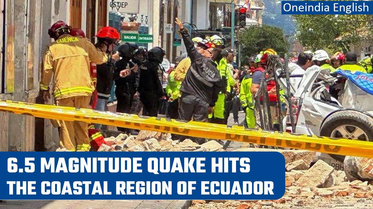 Ecuador hit by 6.5 magnitude earthquake, 13 people lost their life | Oneindia News