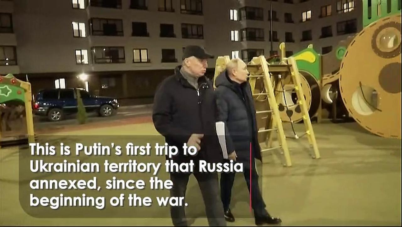 Putin Visits Occupied City Of Mariupol