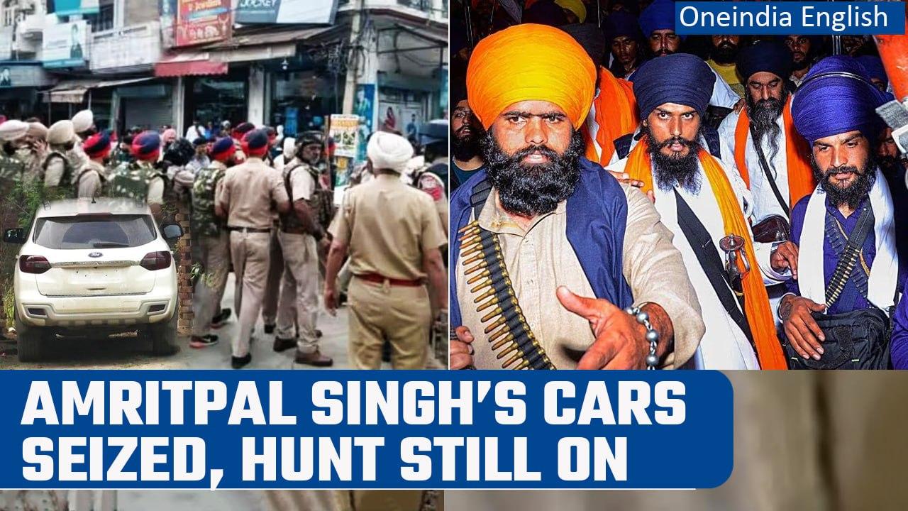 Amritpal Singh’s Hunt: Waris Punjab De chief's cars seized by Punjab Police | Oneindia News