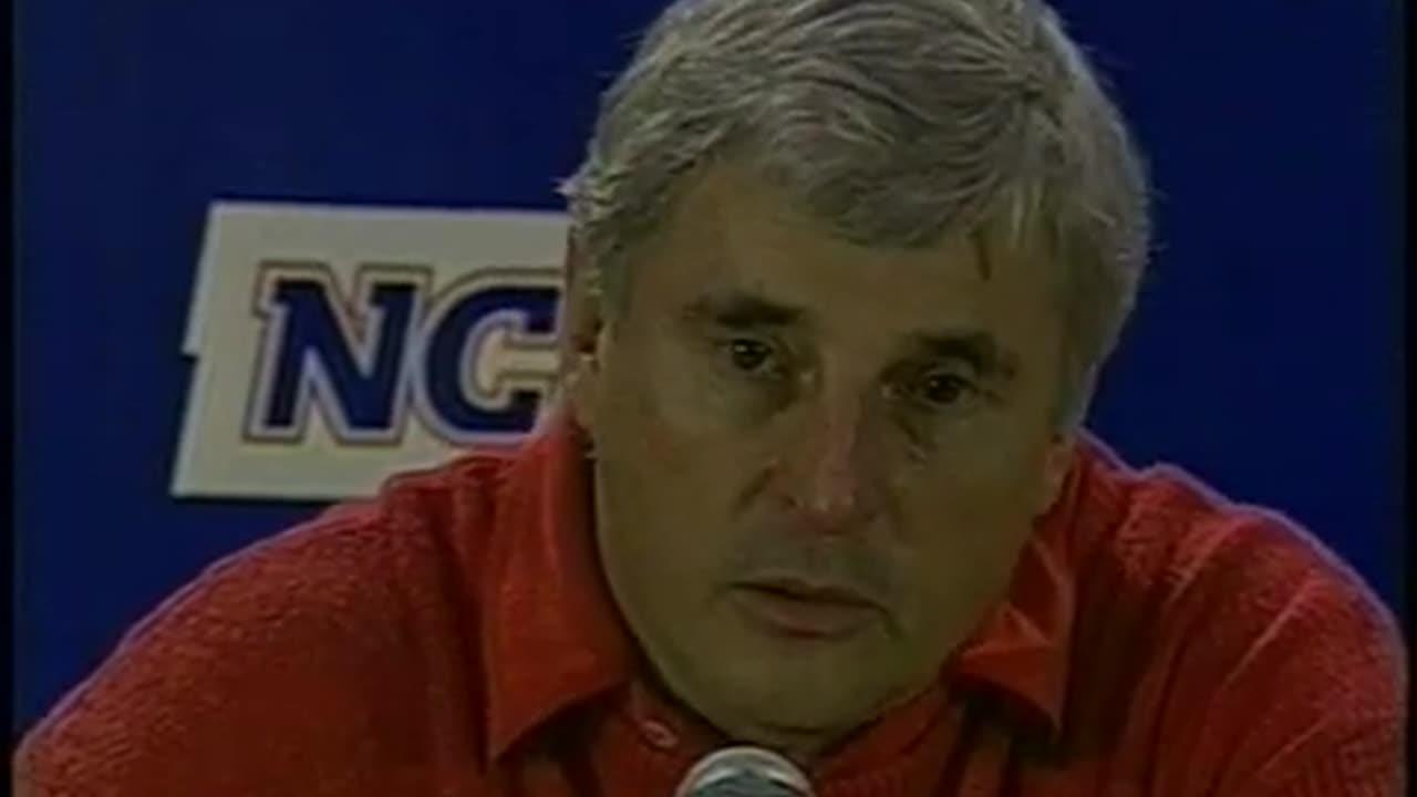 March 21, 1992 - Bob Knight Reacts After Indiana Defeats LSU in Tournament