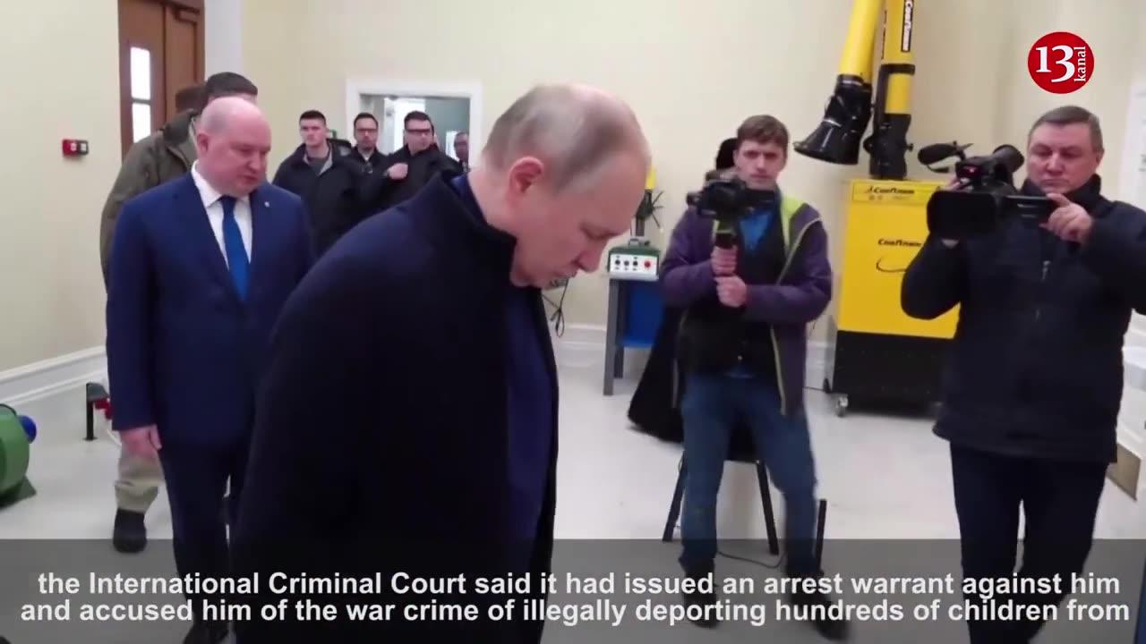 Putin visits Crimean art school on ninth anniversary of annexation from Ukraine