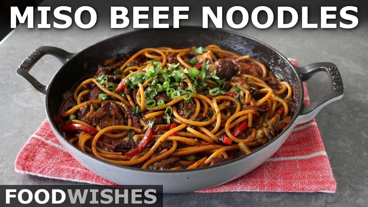 Miso Beef Noodles Food Wishes One News Page VIDEO